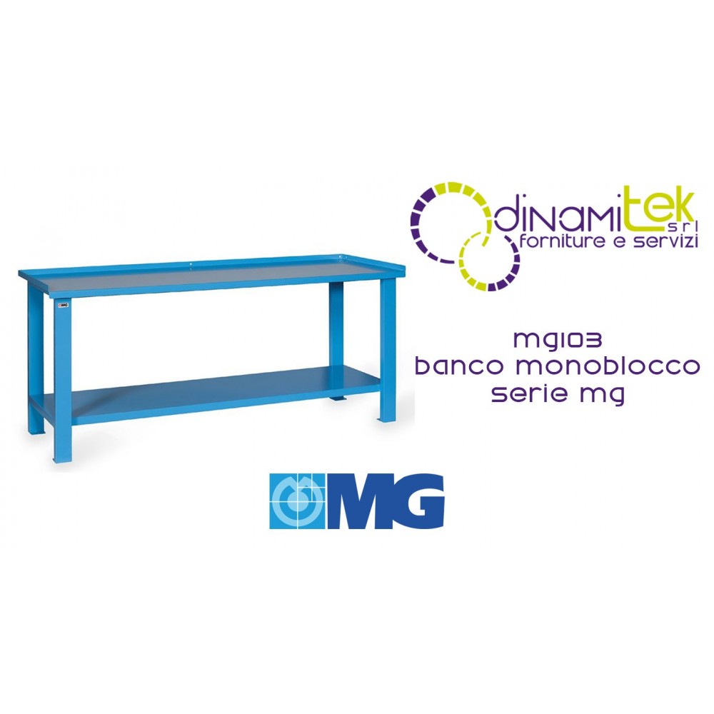 MG103 MONOBLOC COUNTER TOP IN SHEET METAL MM 2000X700X890H MG MG SERIES Dinamitek 1