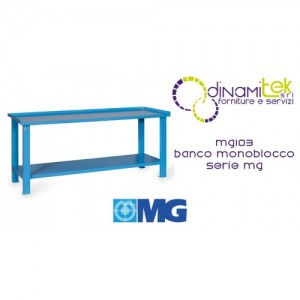 PLAN DE TRAVAIL MONOBLOC MG103 EN TôLE MM 2000X700X890H SéRIE MG MG Dinamitek 1
