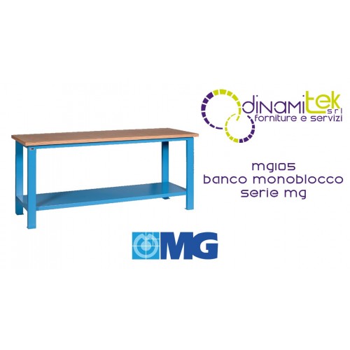 MG105 MONOBLOCK-ARBEITSPLATTE AUS BUCHENSPERRHOLZ MM 1000X700X885H MG MG-SERIE Dinamitek 1
