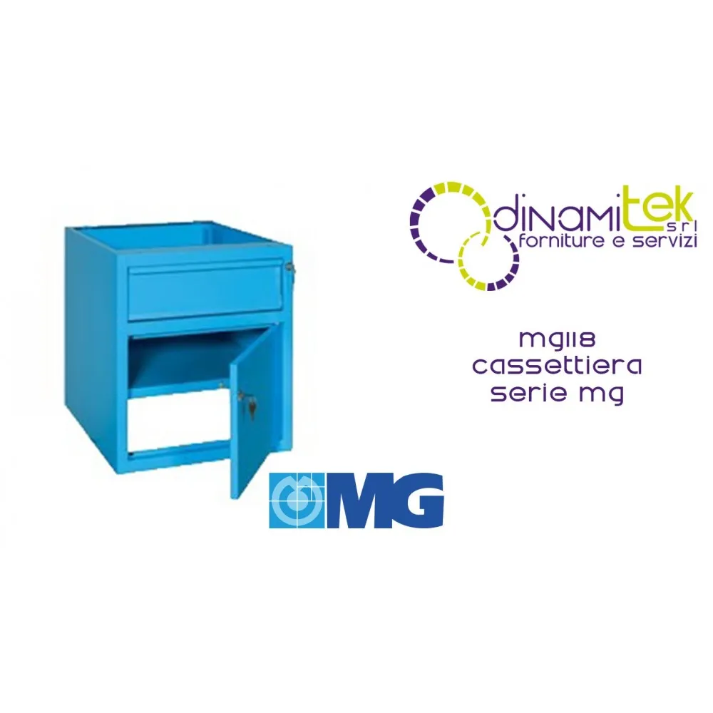 MG118 CóMODA PARA MOSTRADORES 1 CAJóN Y 1 COMPARTIMENTO MM 505X620X600H MG SERIE MG Dinamitek 1