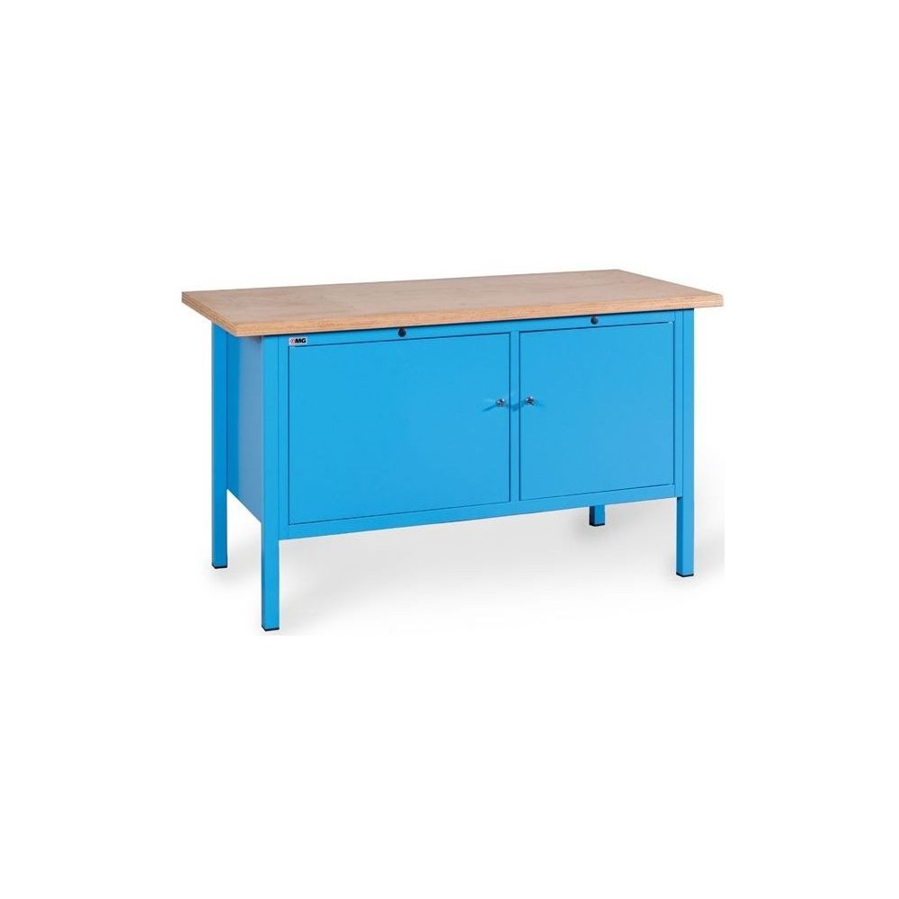 BX150 03 WOODEN TOP BENCH 2 DOORS MM 1500X700X870H MG SERIE BX Dinamitek 2