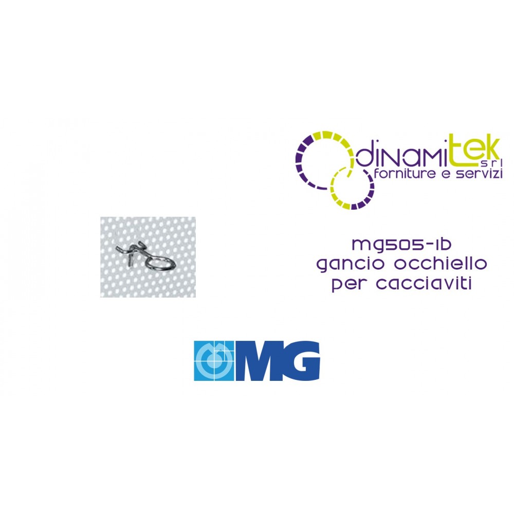 MG505 1B ÖSENSCHRAUBENDREHERHAKEN FüR PANEELE MG PACKUNG MIT 100 STüCK Dinamitek 1