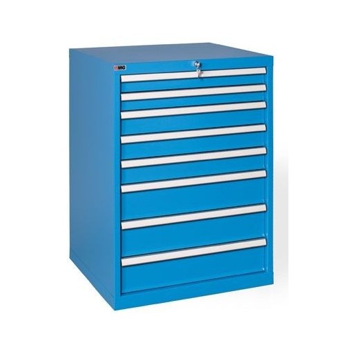 RX100 82 TOOL CHEST 8 FULLY EXTRACTABLE DRAWERS MM 717X640X1000H MG MIDI-RX LINE Dinamitek 2