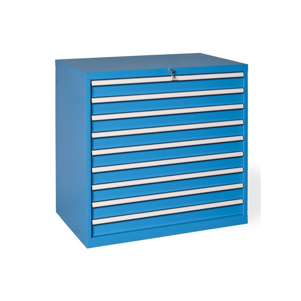 RL100 92 COFFRE à OUTILS 9 TIROIRS ENTIèREMENT EXTRACTIBLES MM 1023X640X1000H MG LIGNE MIDI-RL Dinamitek 2