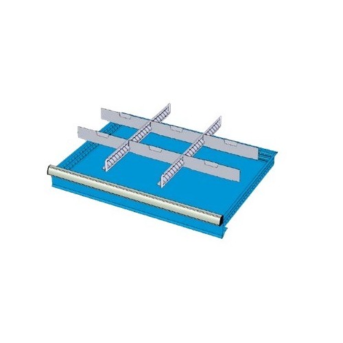 SD10013 DIVIDERS RL FOR DRAWERS MM 100-125 WITH 2 SLOTTED DIVIDERS 27 U 6 TRANSVERSAL DIVIDERS 12 U MG MIDI-RX LINE Dinamitek 2
