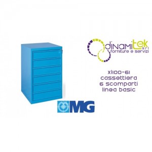 XL100 61 CAJA DE HERRAMIENTAS 6 CAJONES TOTALMENTE EXTRAíBLES MM 600X620X1000H MG LíNEA BáSICA Dinamitek 1