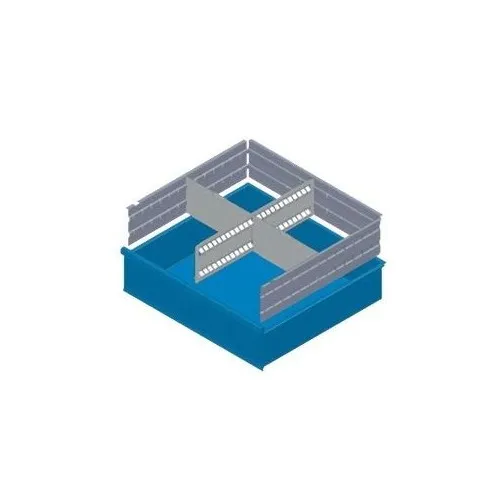 KXL150 01 DIVIDERS FOR DRAWERS MM 150 WITH 2 SLOTTED DIVIDERS AND 6 TRANSVERSAL DIVIDERS MG BASIC LINE Dinamitek 2