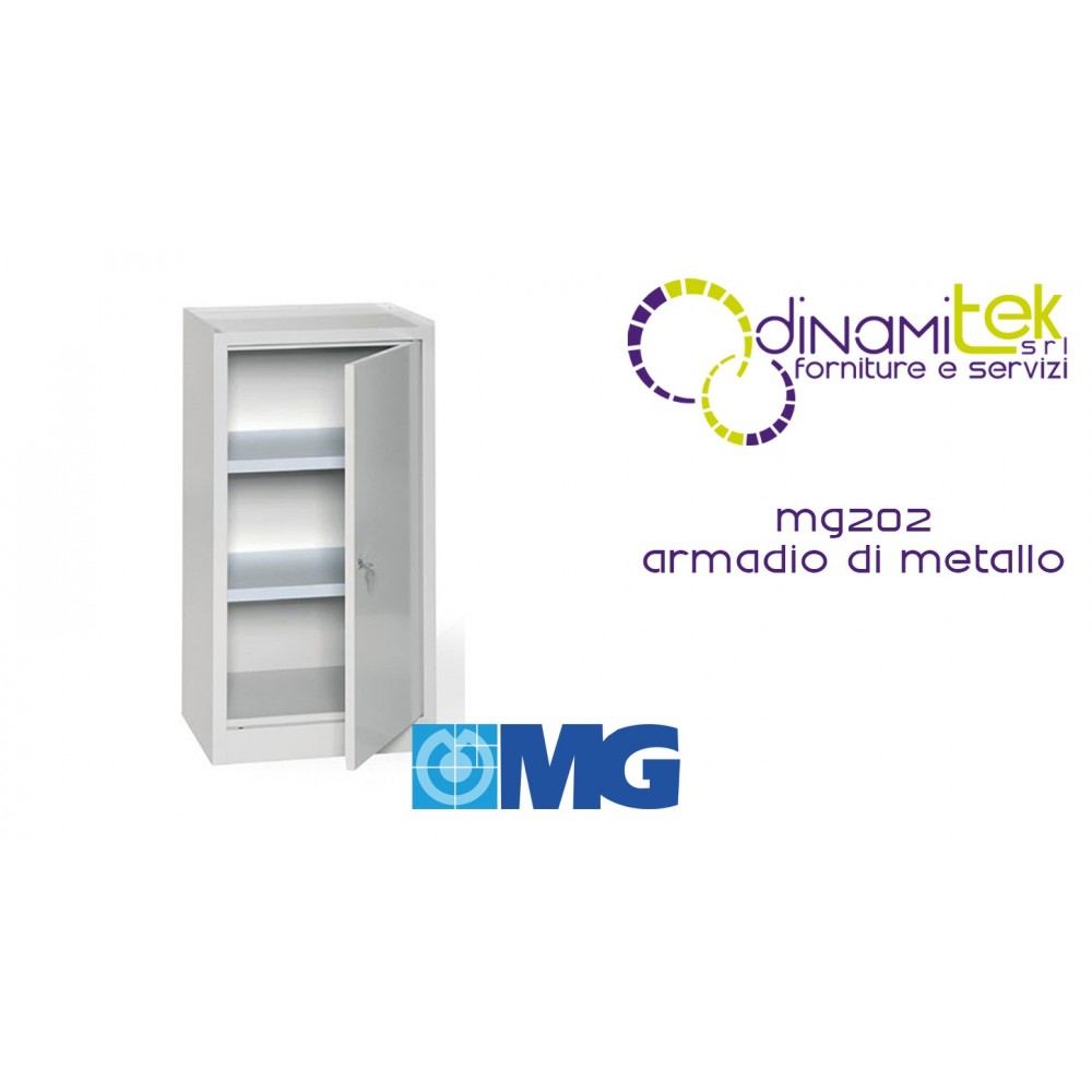 MG202 CABINET WITH 2 ADJUSTABLE GALVANIZED SHELVES MM 500X400X1000 MG Dinamitek 1