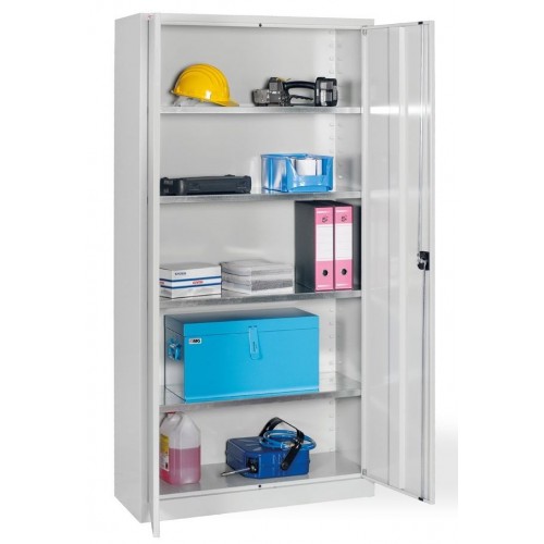 MG208 ARMARIO CON PUERTAS CON CERRADURA DE VARILLA CON 4 ESTANTES REGULABLES GALVANIZADOS MM 1000X400X2000H MG Dinamitek 2