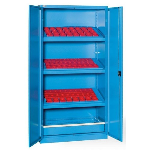 AN1000 02 ARMARIO CON PUERTAS CON 3 MARCOS PARA CASQUILLOS (CASQUILLOS EXCLUIDOS) Y CAJóN MM 1023X555X2000 MG Dinamitek 2
