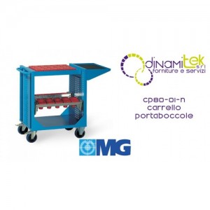 CP80 01N WERKZEUGWAGEN MIT REGAL UND RAHMEN FüR BUCHSEN (OHNE BUCHSEN) MM 745X510X870H MG Dinamitek 1
