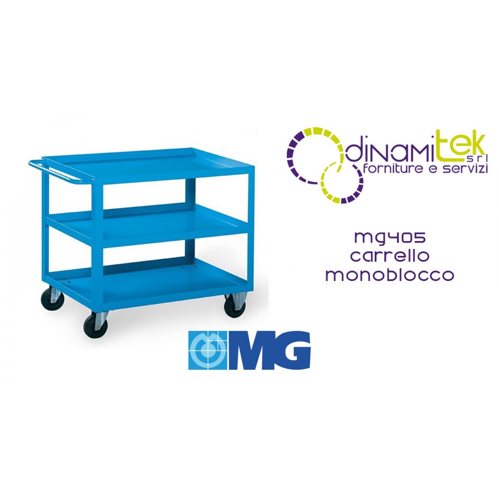 MG405 CARRO MONOBLOQUE 3 ESTANTES MM 920X600X840H MG Dinamitek 1