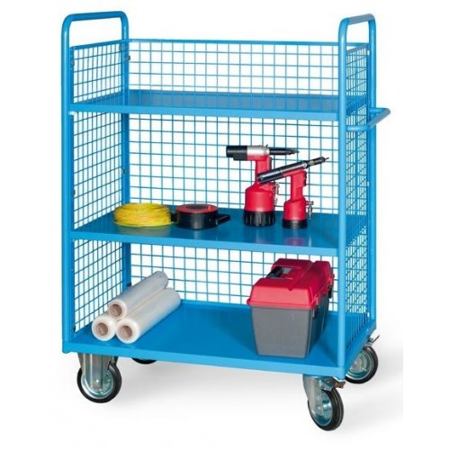 MG460 03N MODULAR TROLLEY 3 NET SIDES AND 2 SHELVES MM 1116X694X1500H MG Dinamitek 2