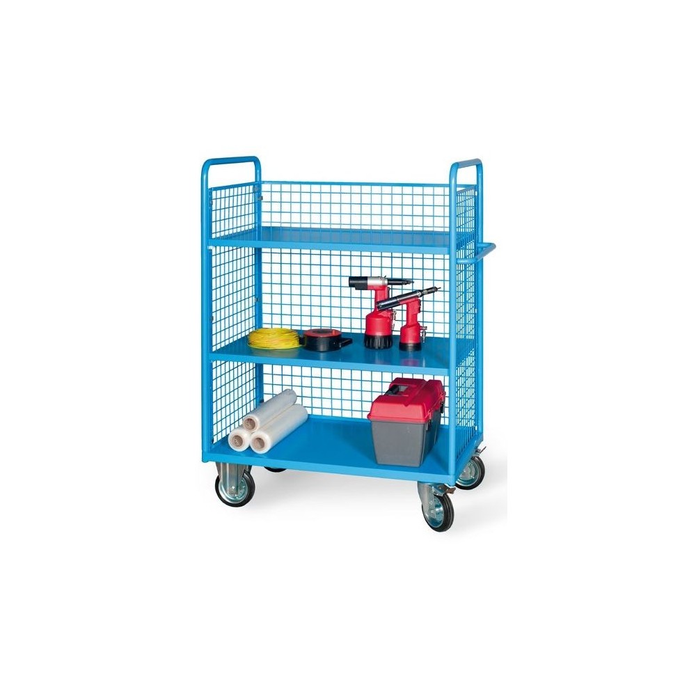 MG460 03N MODULAR TROLLEY 3 NET SIDES AND 2 SHELVES MM 1116X694X1500H MG Dinamitek 2
