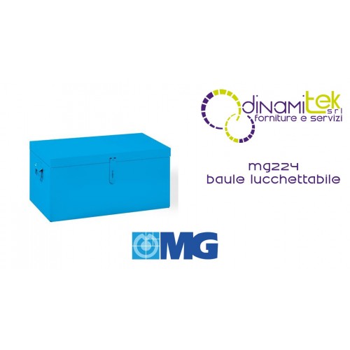MG224 METAL TRUNK WITH PADLOCKABLE LOCK MM 705X350X350H MG Dinamitek 1