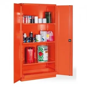MG271 CABINET FOR STORING FLAMMABLE AND OXIDIZING PRODUCTS WITH 3 PERFORATED SHELVES AND COLLECTION TANK MM 1023X555X2000H MG Dinamitek 2