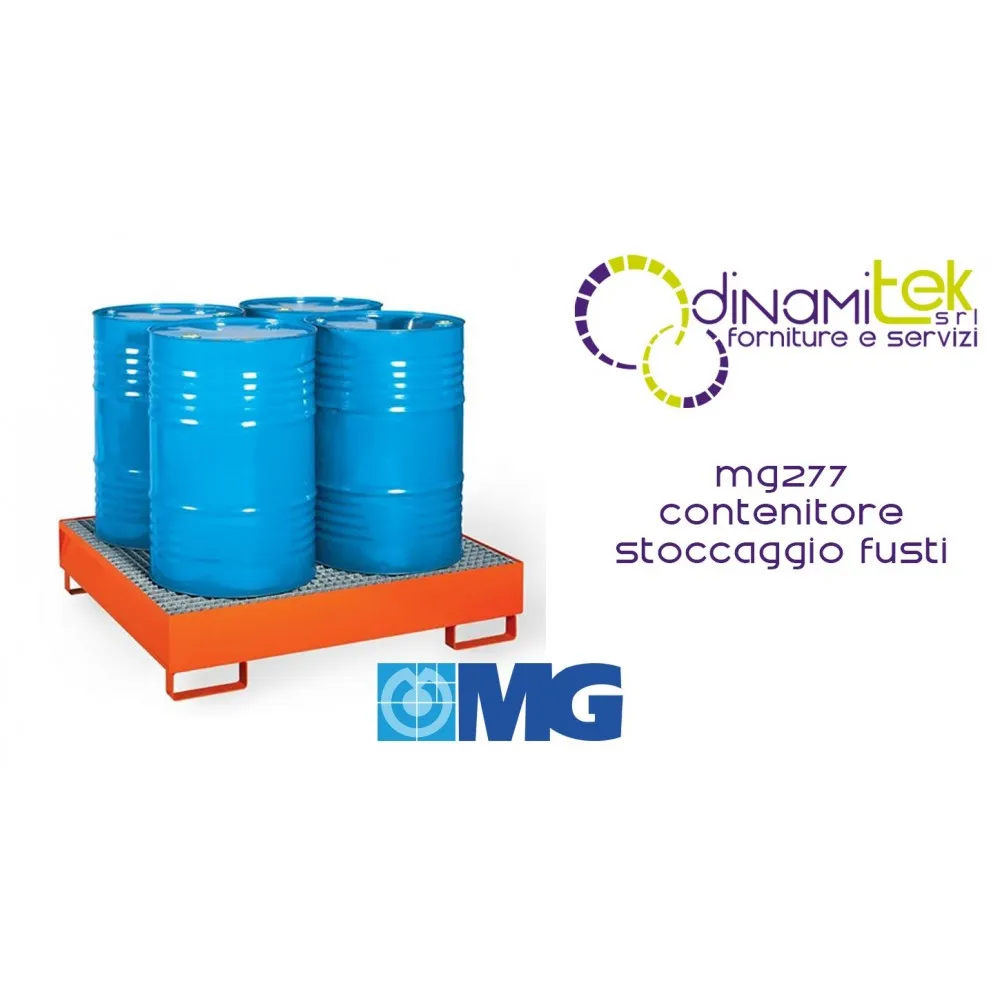 MG277 DRUM HOLDER FOR 1 HAZARDOUS LIQUID STORAGE UNIT MM 860X860X430H MG Dinamitek 1