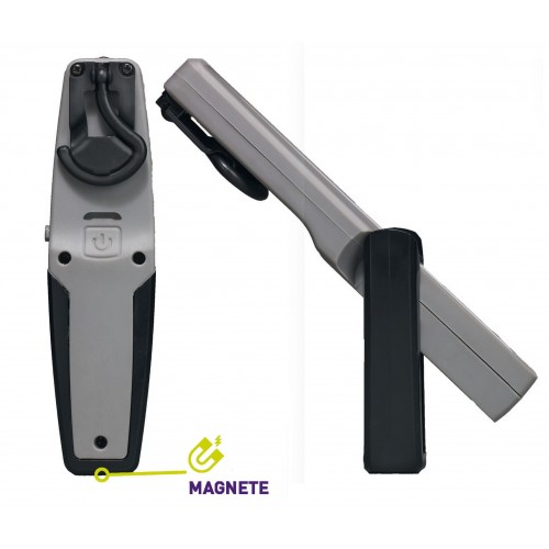 KB095 LAMPADA RICARICABILE TASCABILE CON COB LED(2W) + 1 W SPOT LED. CON CARICABATTERIE 100-240V ZETEK Dinamitek 3