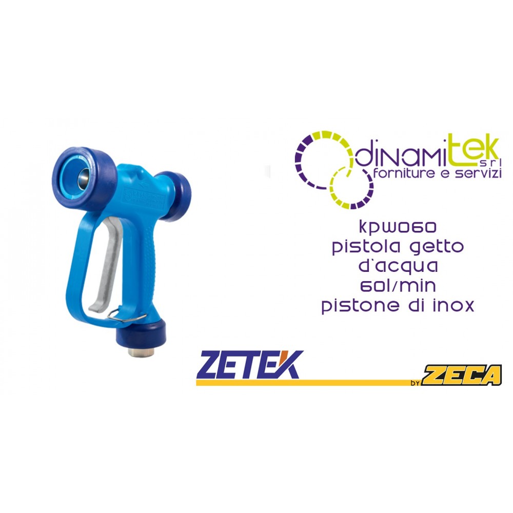 KPW060I WATER JET GUN WITH STAINLESS STEEL PISTON 60L / MIN ZETEK Dinamitek 1