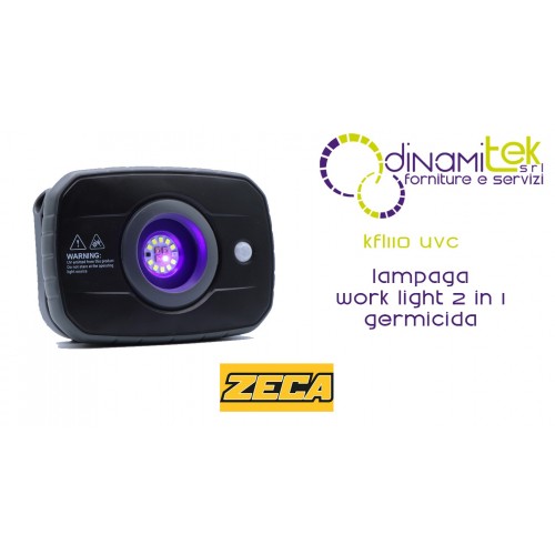 KFL110 UVC LAMPE UV ARBEITSLICHT 2 IN 1 KEIMTöTEND MIT BEWEGUNGSERKENNUNG ZETEK Dinamitek 1