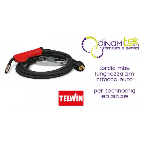 742180 ANTORCHA MT 15 EURO CONEXIóN MT 3 TELWIN PARA TECHNOMIG 180 210 215 Dinamitek 1