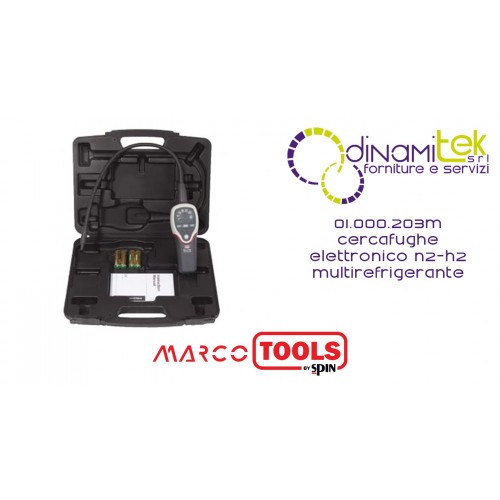 01.000.203M DETECTOR DE FUGAS DE REFRIGERANTE MúLTIPLE SPIN MARCO TOOLS Dinamitek 1