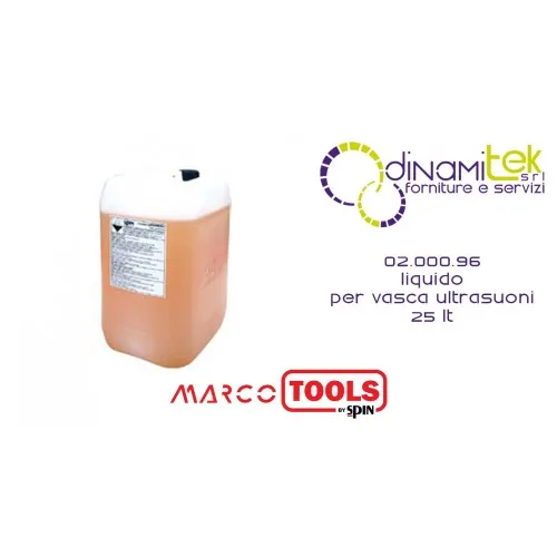 02.000.96 LIQUID FOR ULTRASONIC TANK 25 LT SPIN Dinamitek 1