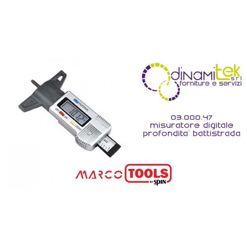 03.000.47 MARCO TOOLS DIGITAL TREAD DEPTH GAUGE SPIN