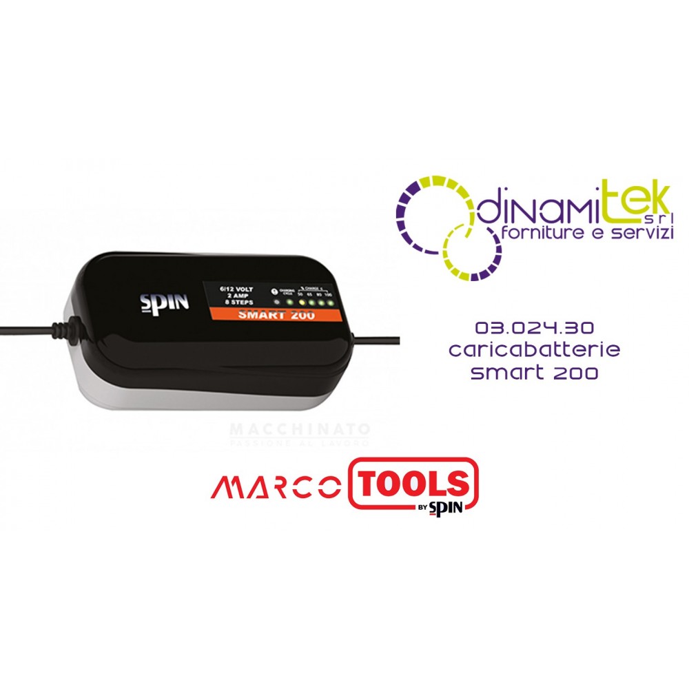 SPIN 03.024.30 CARICABATTERIE SMART 200 Dinamitek 1