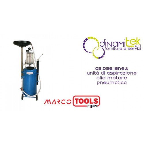 SPIN 03.036.18NEW UNITÀ DI ASPIRAZIONE OLIO MOTORE PNEUMATICA Dinamitek 1
