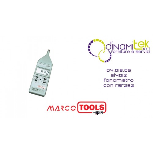 04.018.05 SL4012 SOUND LEVEL METER WITH RSR232 SPIN Dinamitek 1