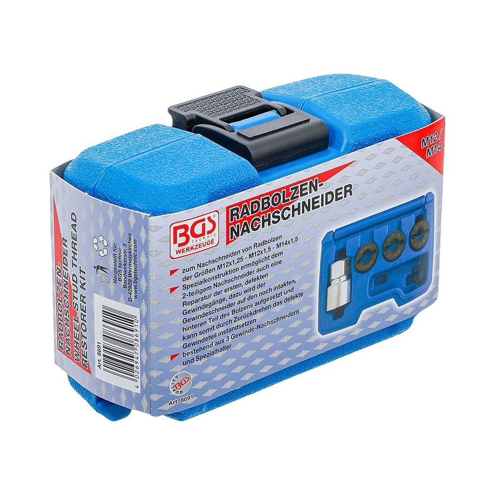 BGS TECHNIC BGS8691 UTENSILE DI RIPARAZIONE MOZZI RUOTA M12 E M14 Dinamitek 4