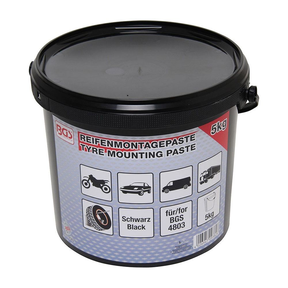 BGS TECHNIC BGS9382 PASTA NERA GRASSO LUBRIFICANTE PER IL MONTAGGIO DEI PNEUMATICI Dinamitek 2