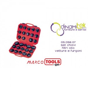 05.056.07 JEU DE CLéS POUR FILTRE à HUILE POUR VOITURES ET FOURGONNETTES SPIN Dinamitek 1