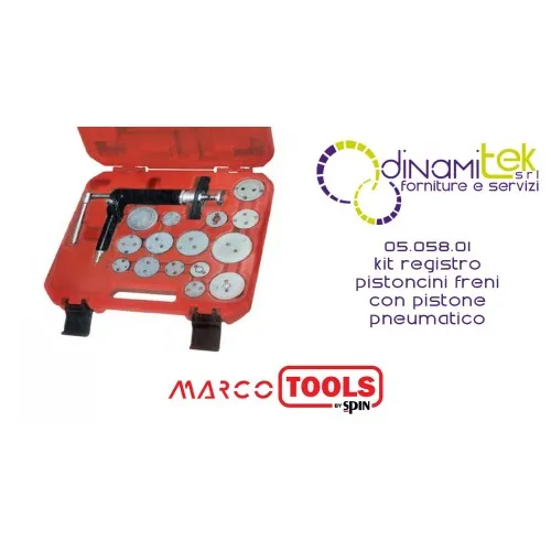 05.058.01 KIT DE AJUSTE DEL PISTóN DE FRENO CON GIRO NEUMáTICO DEL PISTóN Dinamitek 1