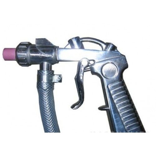 05.075.13 PISTOLA DE CHORRO DE ARENA CON JUEGO DE BOQUILLAS Y MANGUERA DE GOMA GIRATORIA Dinamitek 2