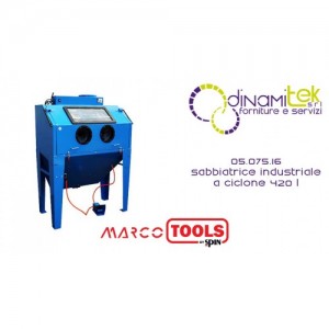05.075.16 INDUSTRIAL CYCLONE SANDBLASTER SPIN MARCO TOOLS 420 L Dinamitek 1