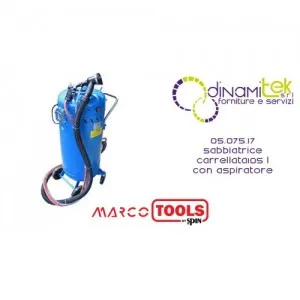 05.075.17 SABLEUSE à ROUES SPIN MARCO TOOLS 105 L AVEC ASPIRATEUR Dinamitek 1