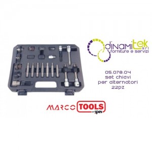 SPIN 05.078.04 SET CHIAVI PER ALTERNATORI 22PZ Dinamitek 1