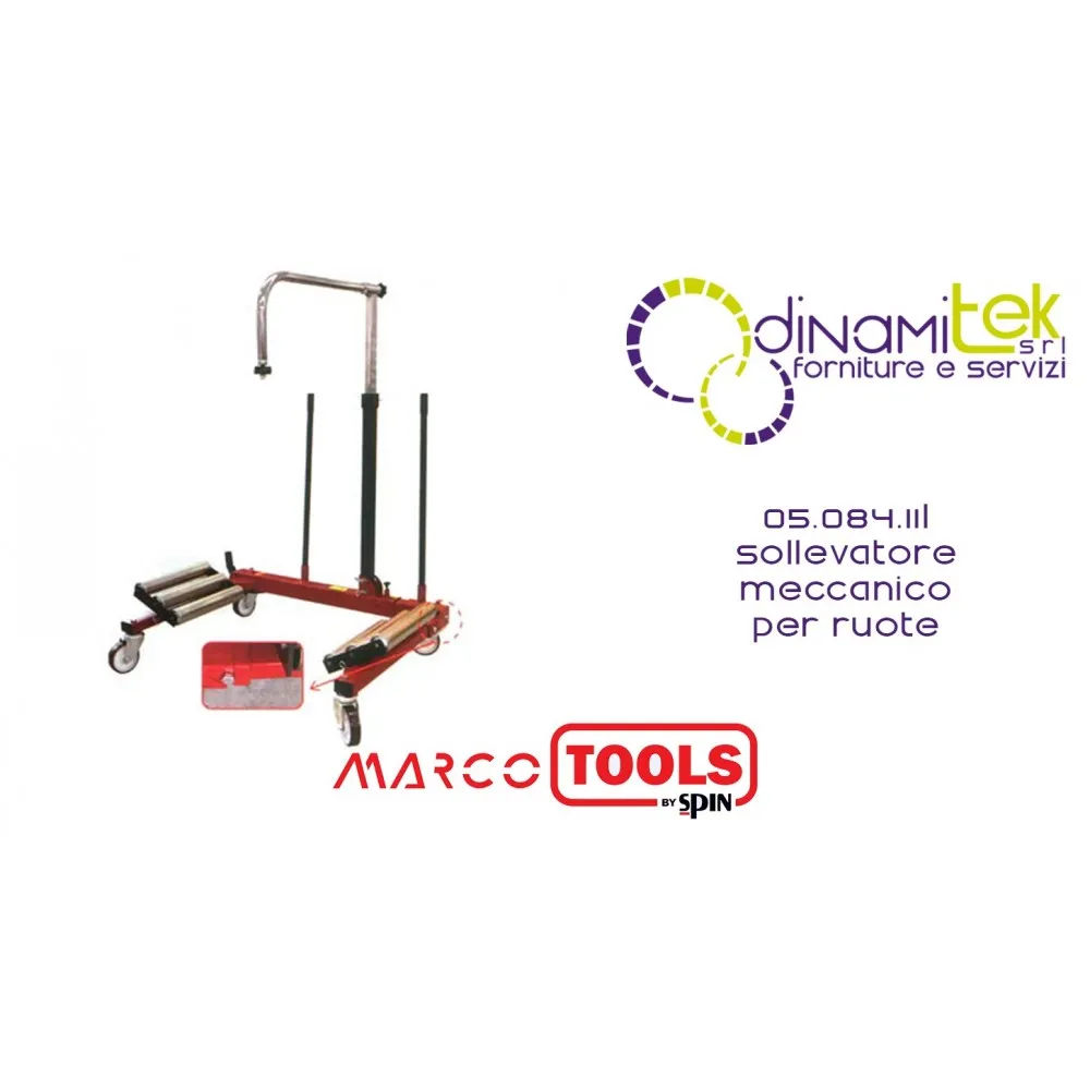 05.084.11L ELEVADOR MECáNICO PARA RUEDAS SPIN MARCO TOOLS Dinamitek 1