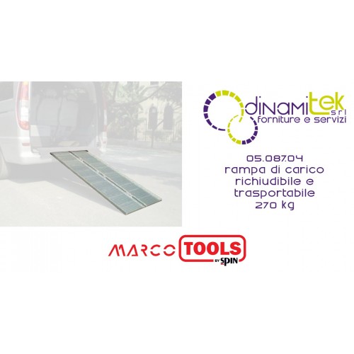 05.087.04 RAMPE DE CHARGEMENT PLIABLE ET TRANSPORTABLE 270 KG SPIN Dinamitek 1