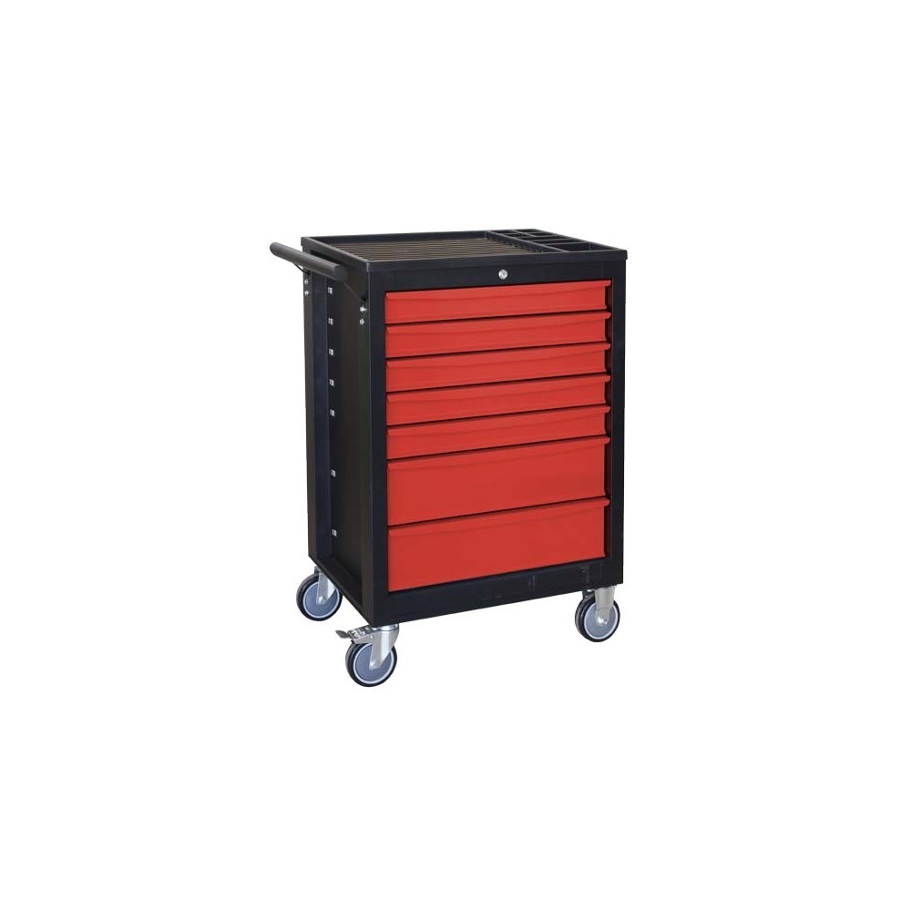 SPIN 05.088.98 CARRELLO ROSSO ANTIRIBALTAMENTO 7 CASSETTI piu KIT PROFI 6-200 pz Dinamitek 2