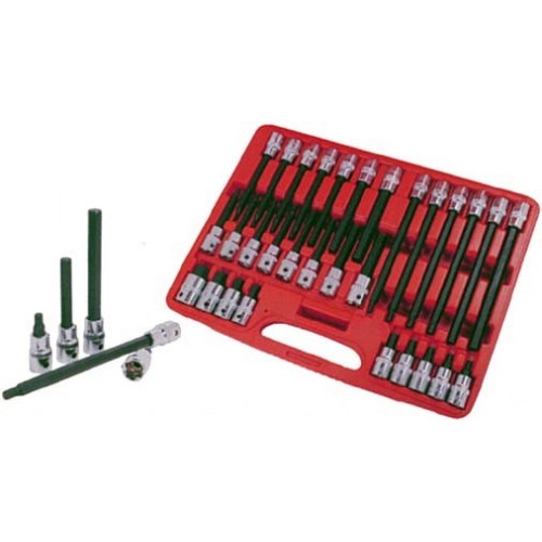 05.089.00 SET 30 SOCKETS 1/2 &QUOT;MALE HEXAGONAL SPIN Dinamitek 2