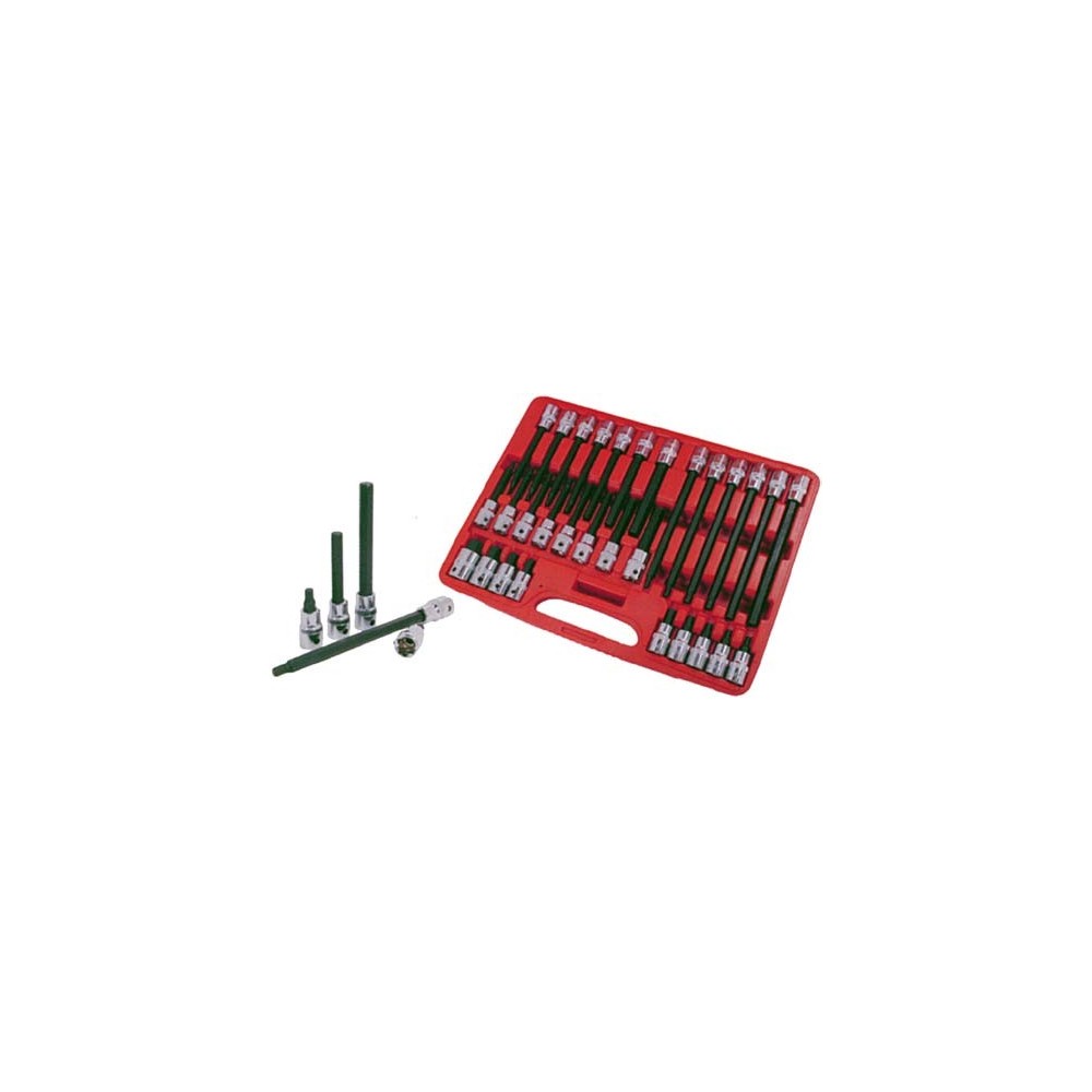 05.089.00 SET 30 SOCKETS 1/2 &QUOT;MALE HEXAGONAL SPIN Dinamitek 2