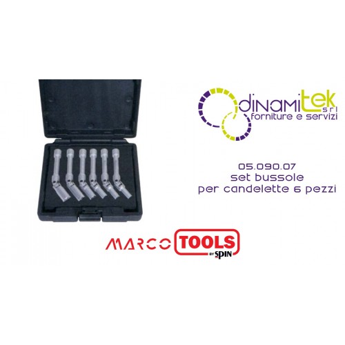 05.090.07 SET OF BUSHINGS FOR GLOW PLUGS 6 PIECES SPIN Dinamitek 1