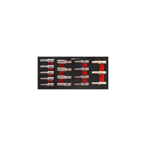 05.090.32 KIT OF 16 1/2 &QUOT;LONG SOCKETS SPIN Dinamitek 2