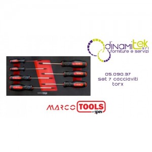 05.090.37 SET 7 TOURNEVIS TORX SPIN Dinamitek 1