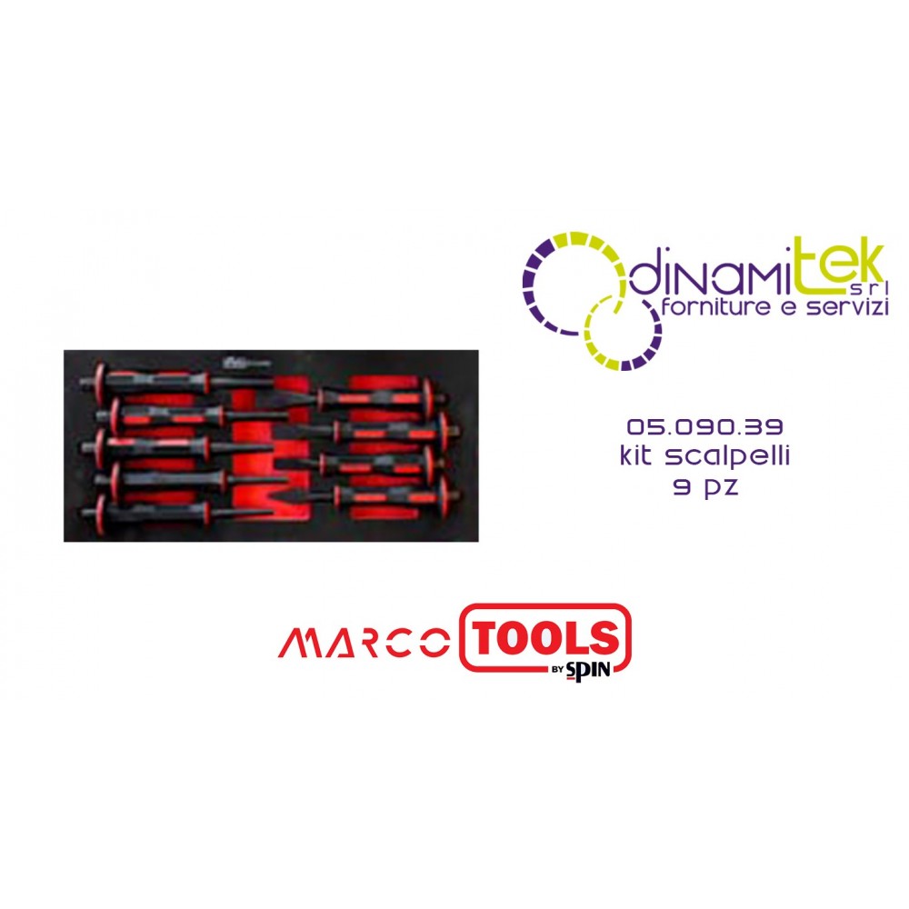 SPIN 05.090.39 KIT 9PCS SCALPELLI Dinamitek 1