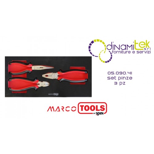 05.090.41 SET 3 PLIERS SPIN Dinamitek 1