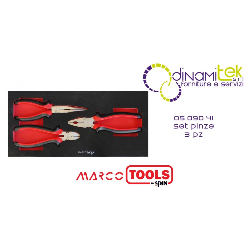 05.090.41 JEU DE 3 PINCES SPIN Dinamitek 1
